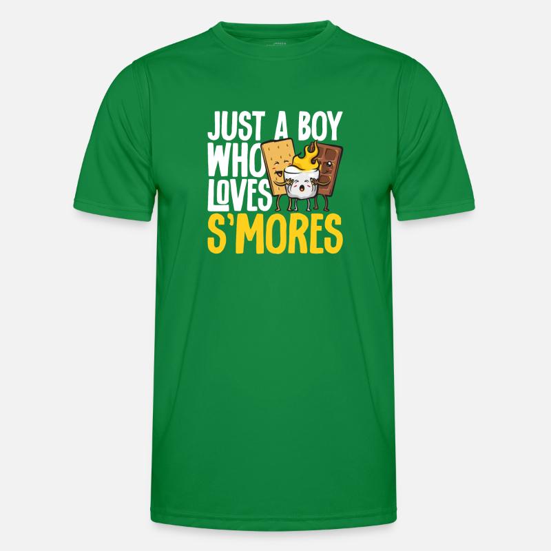 S'more Campfire Marshmallow Camping T-shirt sport Homme