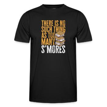 S'more Campfire Marshmallow Camping - T-shirt sport Homme - noir - Devant - AI Model Male 178 dark (178cm)
