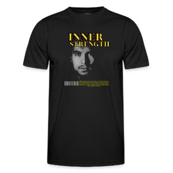 Force intérieure - T-shirt sport Homme - noir - Devant - AI Model Male 178 dark (178cm)