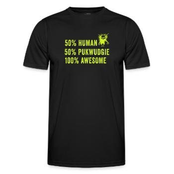 Pukwudgie Cryptid Folklore Myths - Men's Functional T-Shirt - black - Front - AI Model Male 178 dark (178cm)