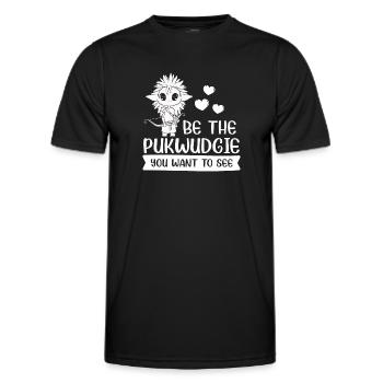 Pukwudgie Cryptid Folklore Myths - Men's Functional T-Shirt - black - Front - AI Model Male 178 dark (178cm)