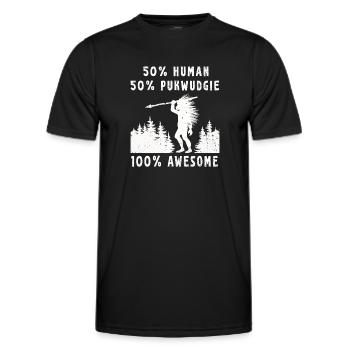 Pukwudgie Cryptid Folklore Myths - Men's Functional T-Shirt - black - Front - AI Model Male 178 dark (178cm)