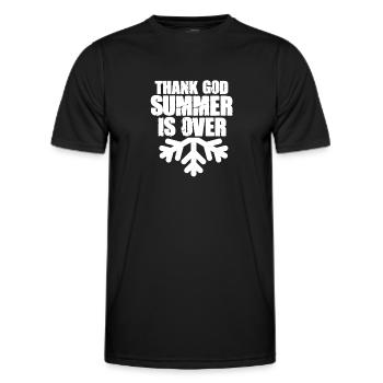 Snow Frosty Winter Season - Männer Funktions-T-Shirt - Schwarz - Vorne - AI Model Male 178 dark (178cm)