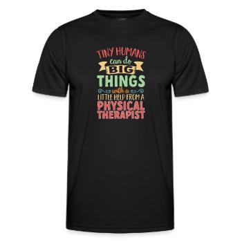Physiotherapie Kinderphysiotherapeutin - Männer Funktions-T-Shirt - Schwarz - Vorne - AI Model Male 178 dark (178cm)