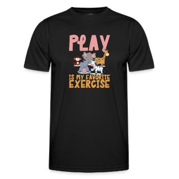 Physiotherapie Kinderphysiotherapeutin - Männer Funktions-T-Shirt - Schwarz - Vorne - AI Model Male 178 dark (178cm)
