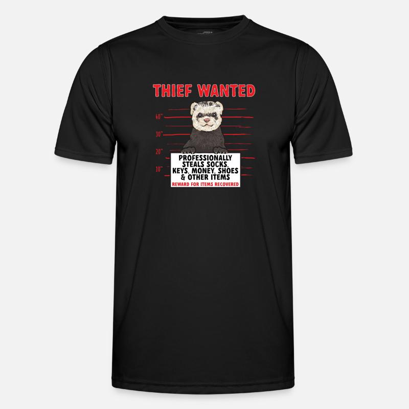 Frettchen Besitzer Frettchen - Männer Funktions-T-Shirt - Schwarz
