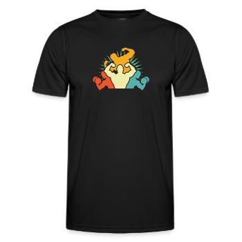 Fitness - Men's Functional T-Shirt - black - Front - AI Model Male 178 dark (178cm)