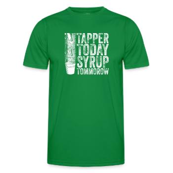 Maple Tree Essence Männer Frauen Lustig - Männer Funktions-T-Shirt - Kelly Green - Vorne - AI Model Male 178 dark (178cm)
