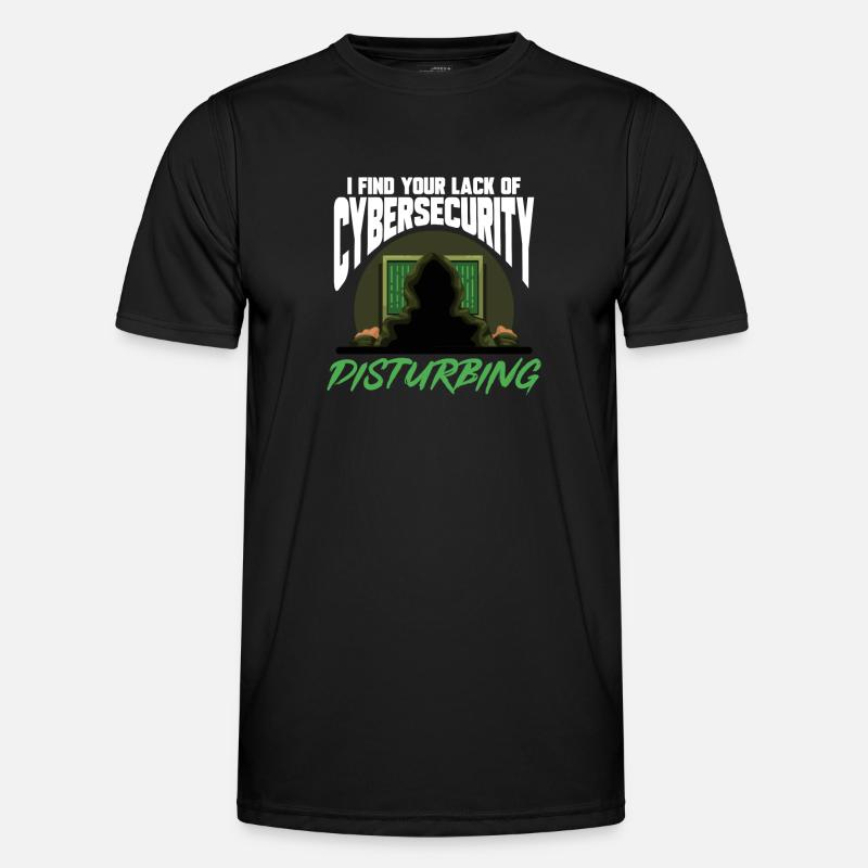 Cybersecurity Hackers IT Security - Men's Functional T-Shirt - black