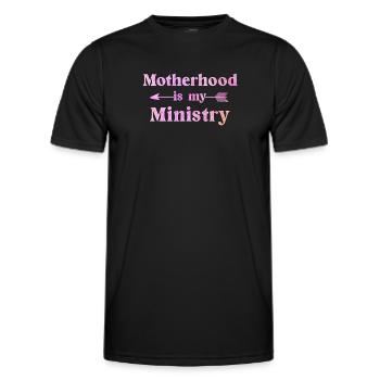 Mutterschaft ist mein Dienst - Männer Funktions-T-Shirt - Schwarz - Vorne - AI Model Male 178 dark (178cm)