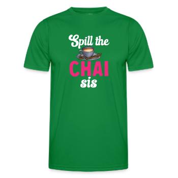 Thé Chai Masala Chai - T-shirt sport Homme - vert - Devant - AI Model Male 178 dark (178cm)