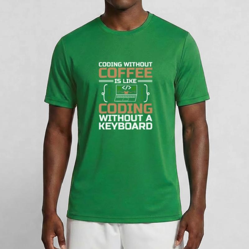 Kaffee-Codierung Programmierer Programmierer Entwickler Nerd Coff Männer Funktions-T-Shirt