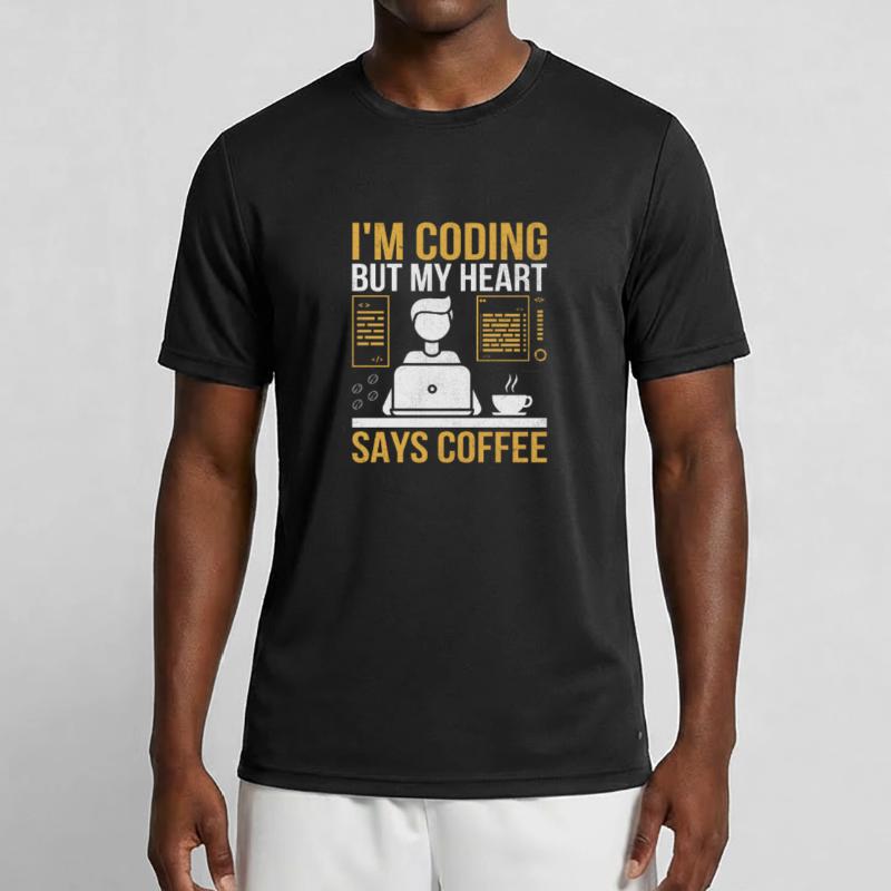 Kaffee-Codierung Programmierer Programmierer Entwickler Nerd Coff Männer Funktions-T-Shirt