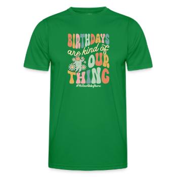 Nurse Baby Maternity Nurse - Men's Functional T-Shirt - kelly green - Front - AI Model Male 178 dark (178cm)