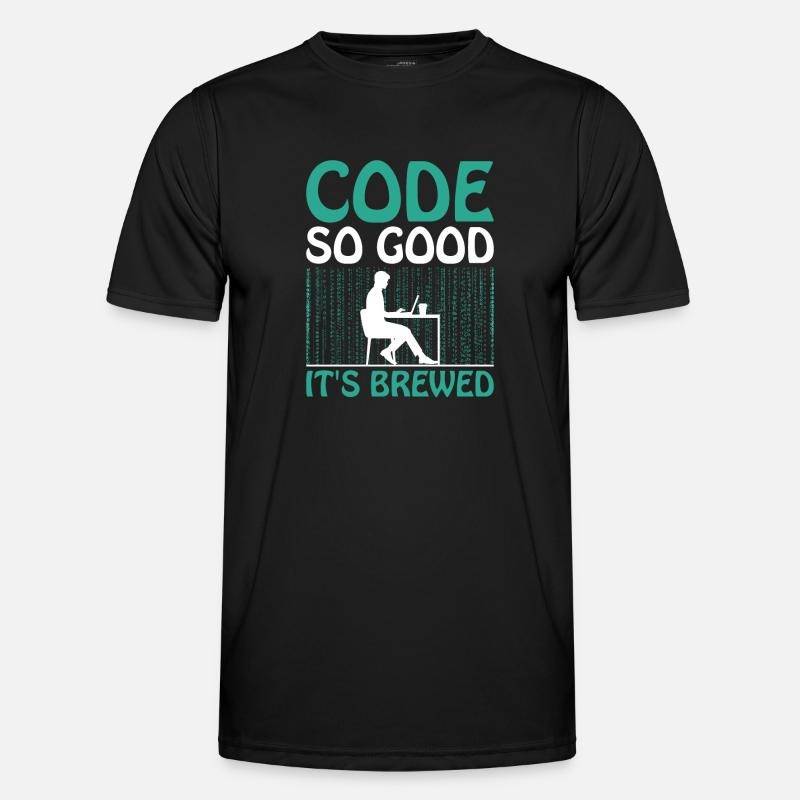 Kaffee-Codierung Programmierer Programmierer Entwickler Nerd Coff Männer Funktions-T-Shirt