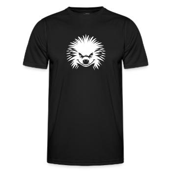 Stachelschwein - Männer Funktions-T-Shirt - Schwarz - Vorne - AI Model Male 178 dark (178cm)