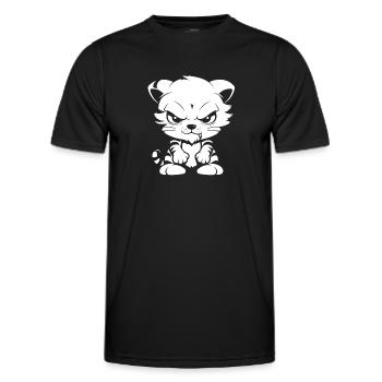 Tigre - T-shirt sport Homme - noir - Devant - AI Model Male 178 dark (178cm)