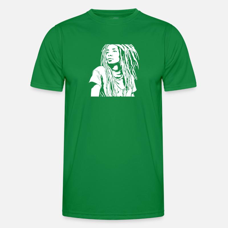 Rasta Haare Dreadlocks Dreads Männer Funktions-T-Shirt