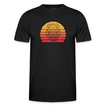 Jahr Des Drachen 2024 - Männer Funktions-T-Shirt - Schwarz - Vorne - AI Model Male 178 dark (178cm)