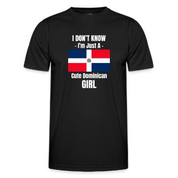 I Don't Know I'm Just A Sweet One - Men's Functional T-Shirt - black - Front - AI Model Male 178 dark (178cm)