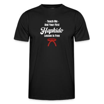 Le Hapkido est plus qu’un passe-temps, c’est un - T-shirt sport Homme - noir - Devant - AI Model Male 178 dark (178cm)