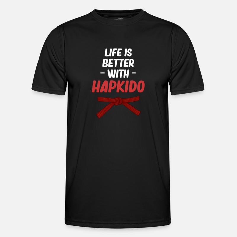 Das Leben Ist Besser Mit Hapkido Boxen Jiujitsu - Männer Funktions-T-Shirt - Schwarz