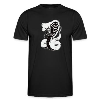 Cobra - Männer Funktions-T-Shirt - Schwarz - Vorne - AI Model Male 178 dark (178cm)