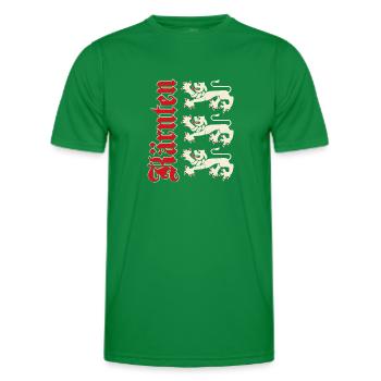 Carinthia Austria Flag Coat of Arms Lion - Men's Functional T-Shirt - kelly green - Front - AI Model Male 178 dark (178cm)