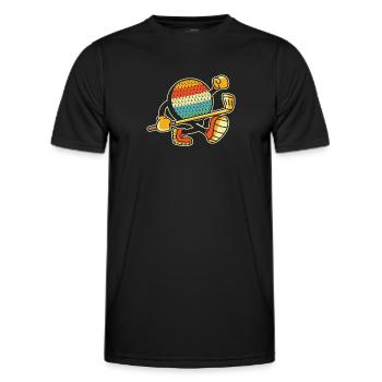 Golf Golfer Golfen - Männer Funktions-T-Shirt - Schwarz - Vorne - AI Model Male 178 dark (178cm)