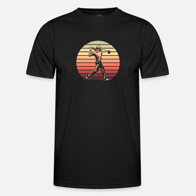 Golf Golfer Golfen - Männer Funktions-T-Shirt - Schwarz