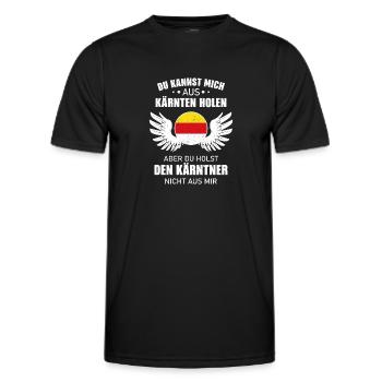 You can get me from Carinthia - Men's Functional T-Shirt - black - Front - AI Model Male 178 dark (178cm)