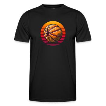 Basketball Basketballer - Männer Funktions-T-Shirt - Schwarz - Vorne - AI Model Male 178 dark (178cm)