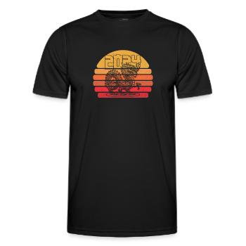 Jahr Des Drachen 2024 - Männer Funktions-T-Shirt - Schwarz - Vorne - AI Model Male 178 dark (178cm)