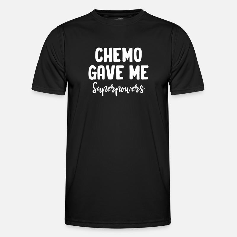 Chemo Gave Me Superpowers Radiation - Men's Functional T-Shirt - black