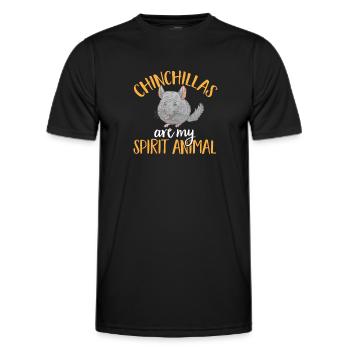 Chinchilla - Men's Functional T-Shirt - black - Front - AI Model Male 178 dark (178cm)