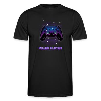 Gamers Video Gaming Geek Console Game Controller - Männer Funktions-T-Shirt - Schwarz - Vorne - AI Model Male 178 dark (178cm)
