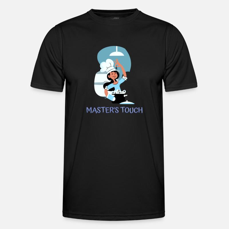 Chef Cook Kitchen Culinary Retro Bake Restaurant Männer Funktions-T-Shirt