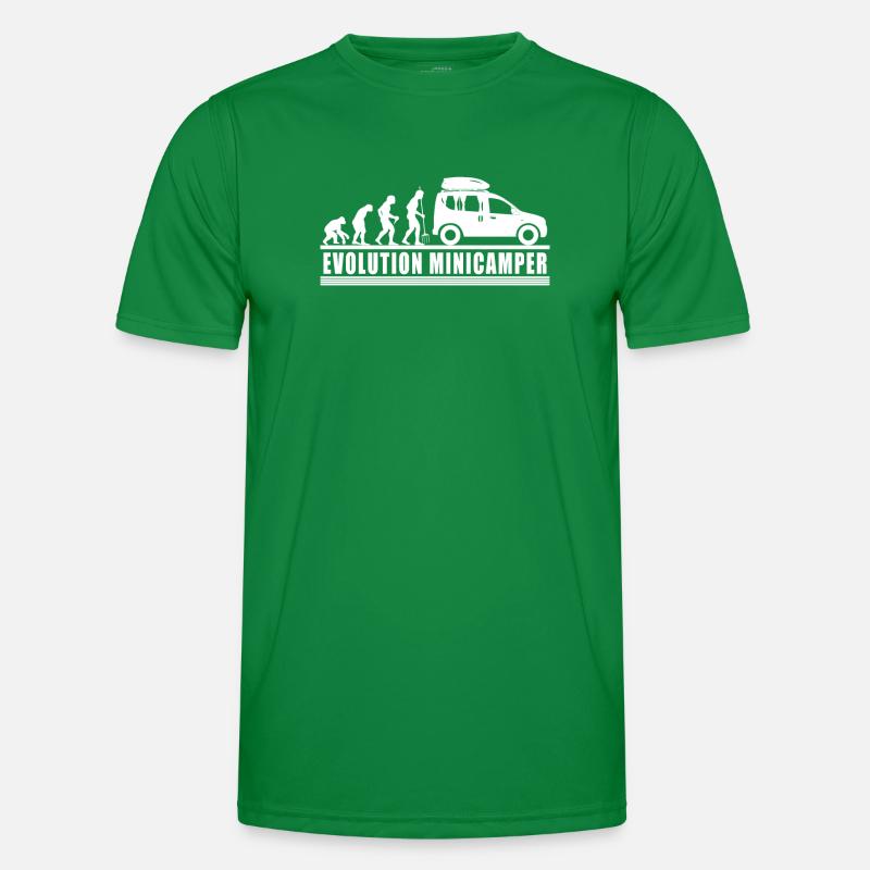 Evolution Minicamper Camping-Camper Microcamper Männer Funktions-T-Shirt