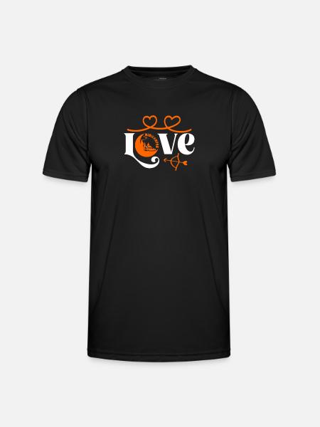 Minicamper Lover Herzen Camping-Camper Microcamper - Männer Funktions-T-Shirt - Schwarz