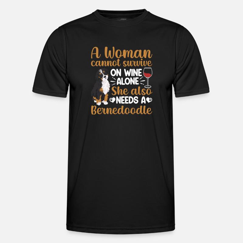 Chien Bernedoodle T-shirt sport Homme