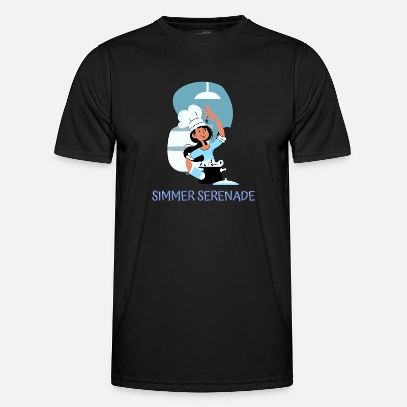 Chef Cook Kitchen Culinary Retro Bake Restaurant Men's Functional T-Shirt