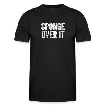 Sponge Over It Denglish - Men's Functional T-Shirt - black - Front - AI Model Male 178 dark (178cm)