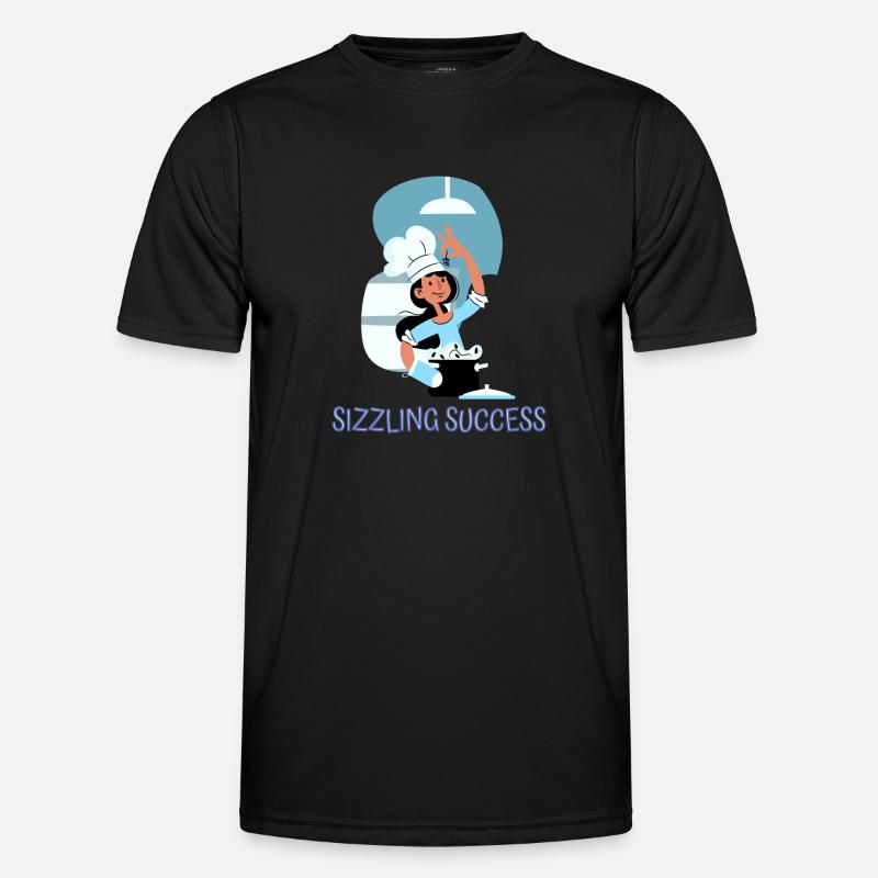 Chef Cook Kitchen Culinary Retro Bake Restaurant Men's Functional T-Shirt