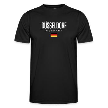 Dusseldorf - T-shirt sport Homme - noir - Devant - AI Model Male 178 dark (178cm)