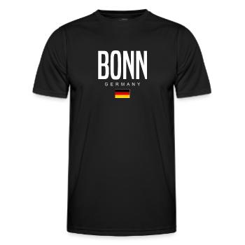 Bonn - T-shirt sport Homme - noir - Devant - AI Model Male 178 dark (178cm)