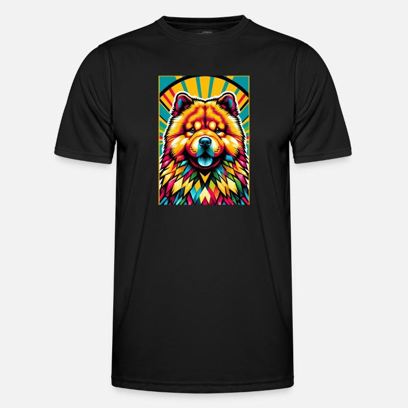 Chow Chow Hund Männer Funktions-T-Shirt