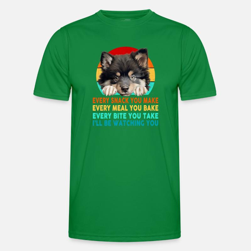 Finnischer Lapphund oder Lappie Hund Mama Papa Jeder Snack Männer Funktions-T-Shirt