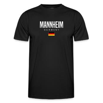 Mannheim - T-shirt sport Homme - noir - Devant - AI Model Male 178 dark (178cm)