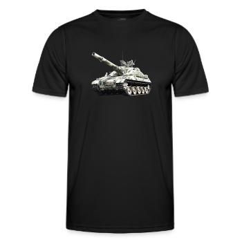 Legendäre Panzerhaubitze 2. Weltkriegs Soldaten - Männer Funktions-T-Shirt - Schwarz - Vorne - AI Model Male 178 dark (178cm)
