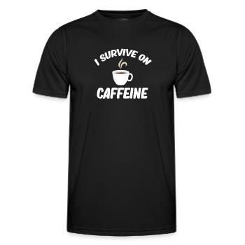 Ich Überlebe Im Leichenkrankenhaus Des - Männer Funktions-T-Shirt - Schwarz - Vorne - AI Model Male 178 dark (178cm)
